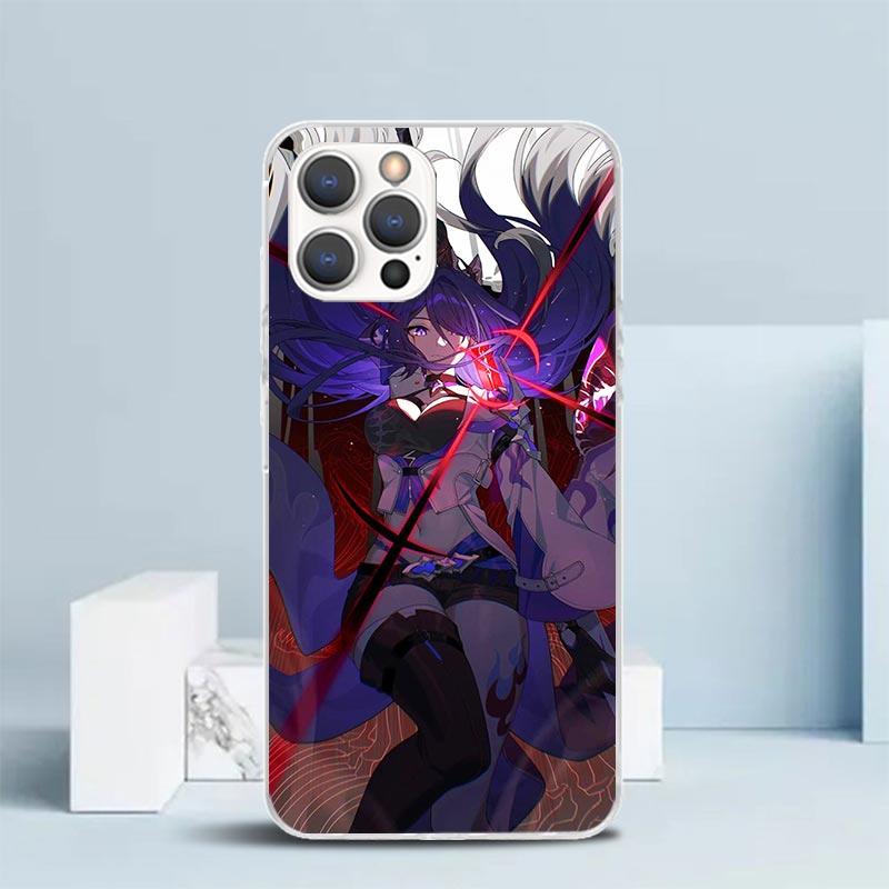 Honkai Star Rail Acheron Soft Cover for iPhone 16 17 Air 15 14 Pro Max 16E Phone Case 13 Mini 12 11 7 SE 8 Print Pattern Fit Cas