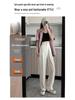 Women's 2025 Spring/Summer High-Waisted White Drape Slimming Wide-Leg Floor-Length Pants