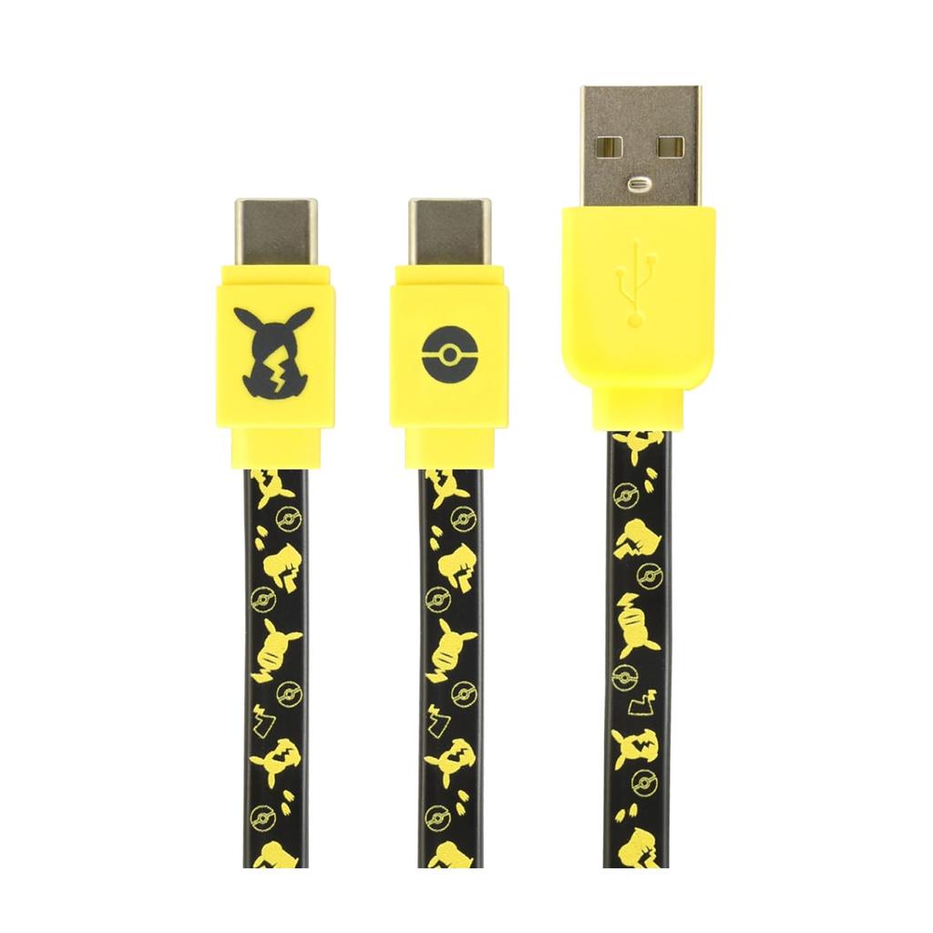 Gourmandies Pokemon USB Type-C Sync & Charge Cable, Pikachu, POKE-824A
