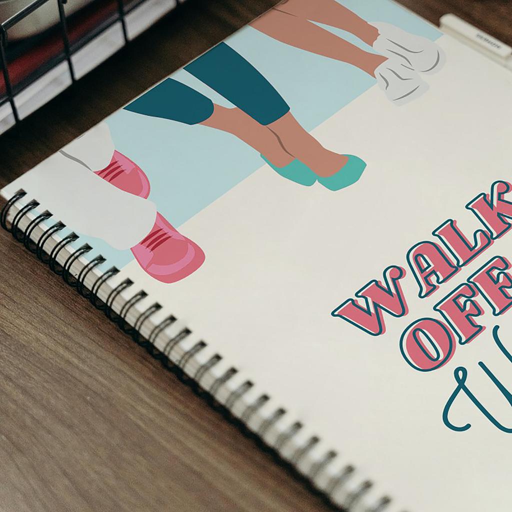 Weight Planner Spiral Notebook Health Fitness Journal Diet Goal Setting Organizer
