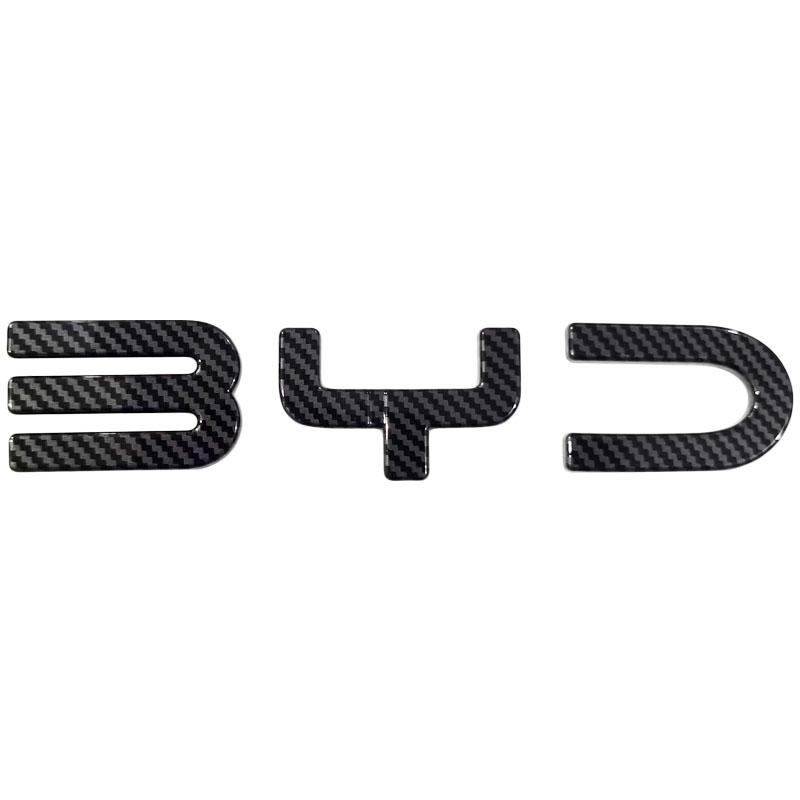 rpqjh8 For BYD Dolphin Surf Dolphin Mini Atto 1 2023-2025 Blacked Emblem BYD Rear Letter Exterior Decal Sticker Modification