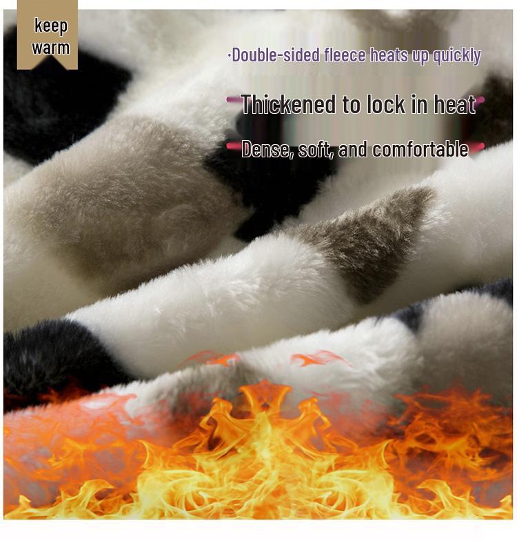 Double-Layer Thickened Raschel Blanket - Winter Warm Quilt & Mattress Cover for Weddings, Air Conditioning, and More.