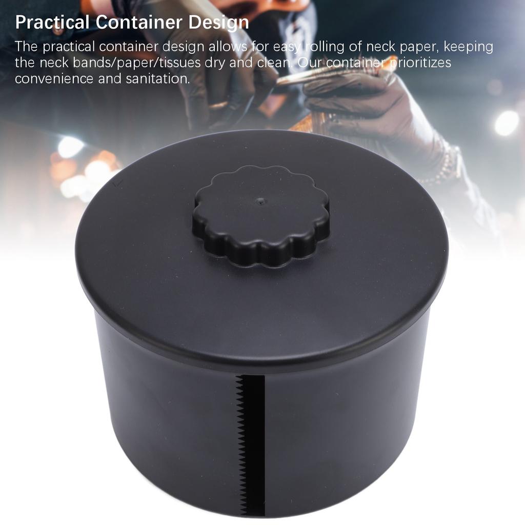 Neck Strips Dispenser Barber Neck Paper Roll Holder Disposable Scarf Paper Container for Hair Salon