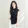 Women's New Chinese Style Stand-up Collar Slim-Fit Shirt