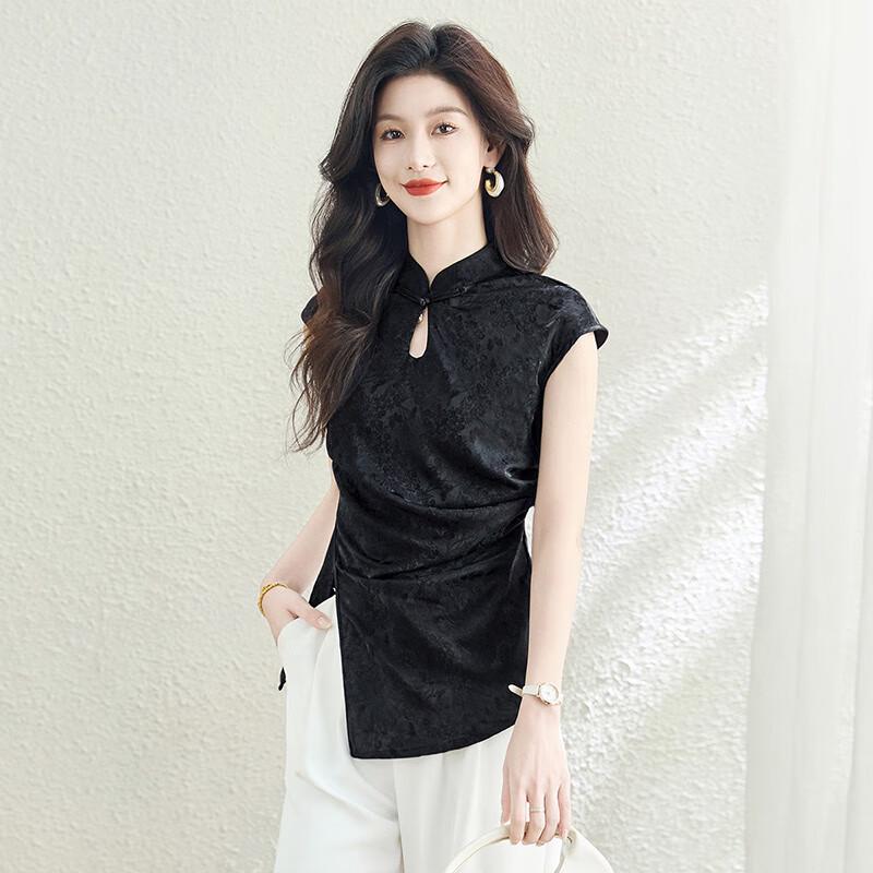 Women's New Chinese Style Stand-up Collar Slim-Fit Shirt