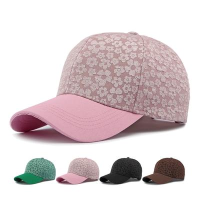 Small Flower Baseball Cap Women's Spring Summer Outdoor Sunscreen Cap Sun Visor Hats Fishing Hat Peak Cap
