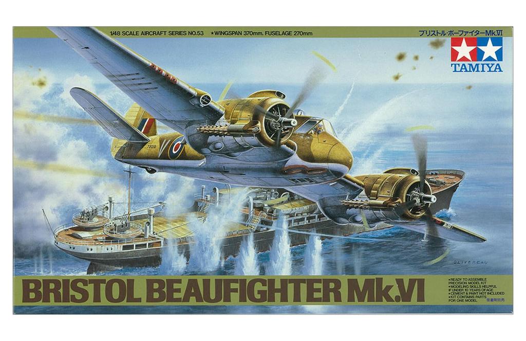 Tamiya Masterpiece Series Royal Air Force Bristol Beaufighter Plastikowy Model 61053 1/48 Nr 53 Mk.VI