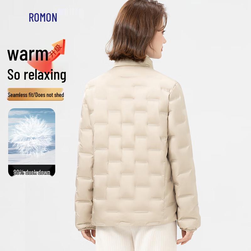 Romon Women's 90% Duck Down Lightweight Short Puffer Jacket