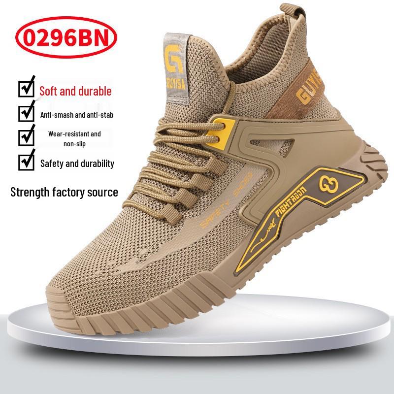 Men's Steel Toe Safety Shoes: Anti-Smash, Anti-Puncture, Wear-Resistant, All-Season Work Protection