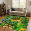 Retro Stardew Valley Farm Map Pixel Game Living Room Non-Slip Area Rug Soft Carpet for Bedroom Playroom Sofa Home Decor Doormat
