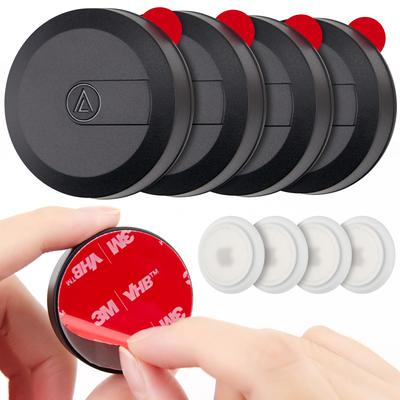 IPX8 Su Geçirmez Airtag Sticker Tutucu 4'lü Paket 3M Yapışkanlı Sticker Gizli Vida Kapağı Tasarımı Apple Airtag Kılıfı için Bagaj, Bisiklet,
