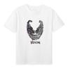 2026 Venom Marvel Peripherals Printed Childrens TShirt Roundneck Pure Cotton Family Clothing for Parents and Children