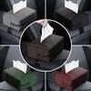 Caja de pañuelos para automóvil, de cuero napa, para consola central, apoyabrazos, servilletero, parasol, funda para pañuelos del asiento trasero con correa de fijación