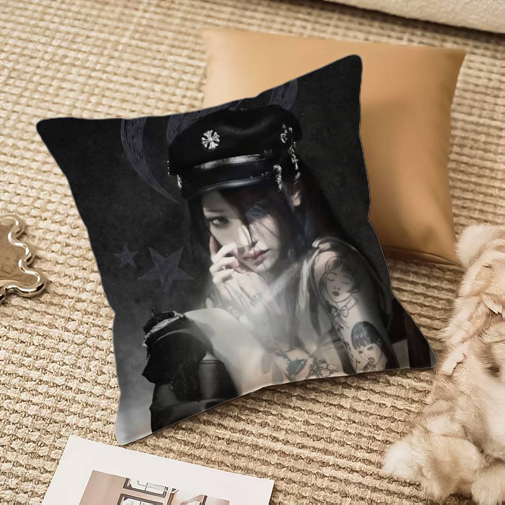 Y-Yeule Evangelic Girl Pillow Case Anti-dustmite Invisible Zipper Sofa Bed