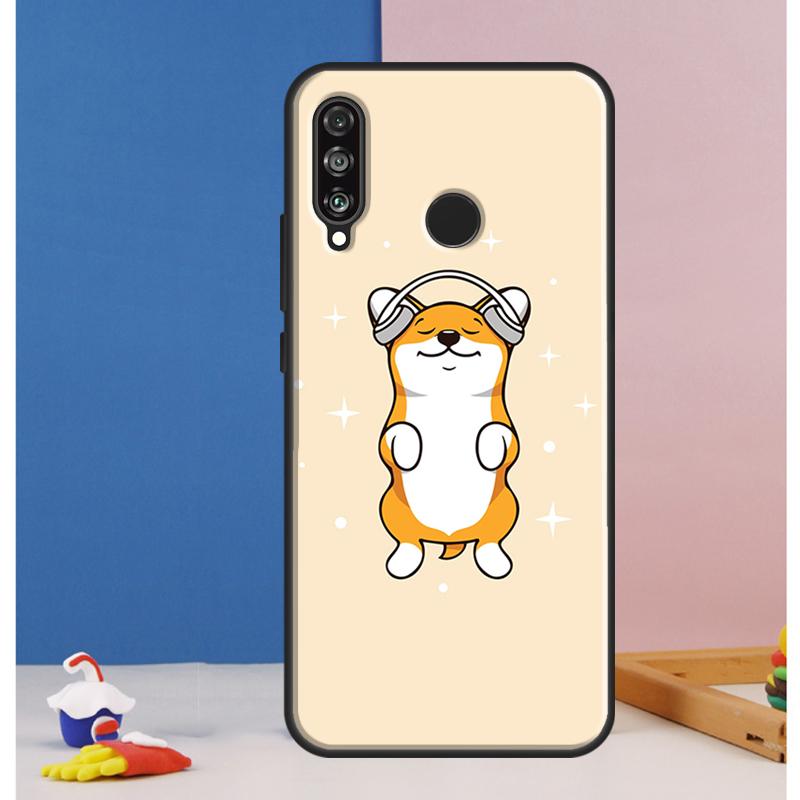 Cartoon Corgi Case For Huawei Nova 12s 7i 8i 11i 12i 9 10 SE Y73 Y90 Y70 Y72 Y61 Y91 P30 P40 Lite P60 Pro