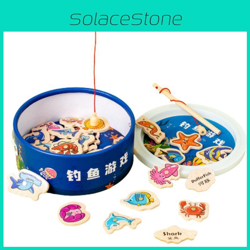 High-quality Wooden Magnetic Fishing Toy For Kids Ocean Animal Cognition And Educational Toy For Parent-child Interaction
