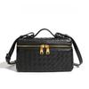 Handmade Woven Box Bag Fashion Handheld Makeup Clutch Shoulder Crossbody Purse for Women KTB