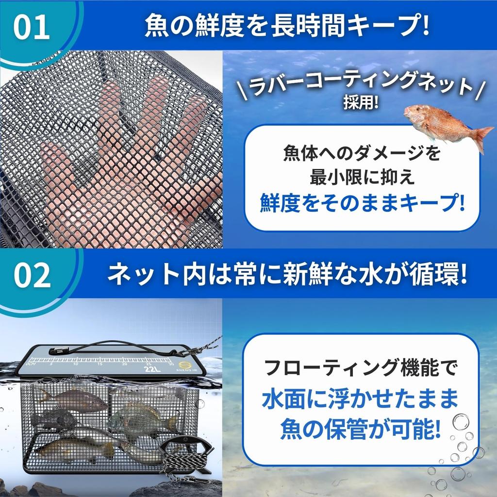 RiNan. Foldable Floating Fishing Bucket with Zipper and Measuring Tape, 29L