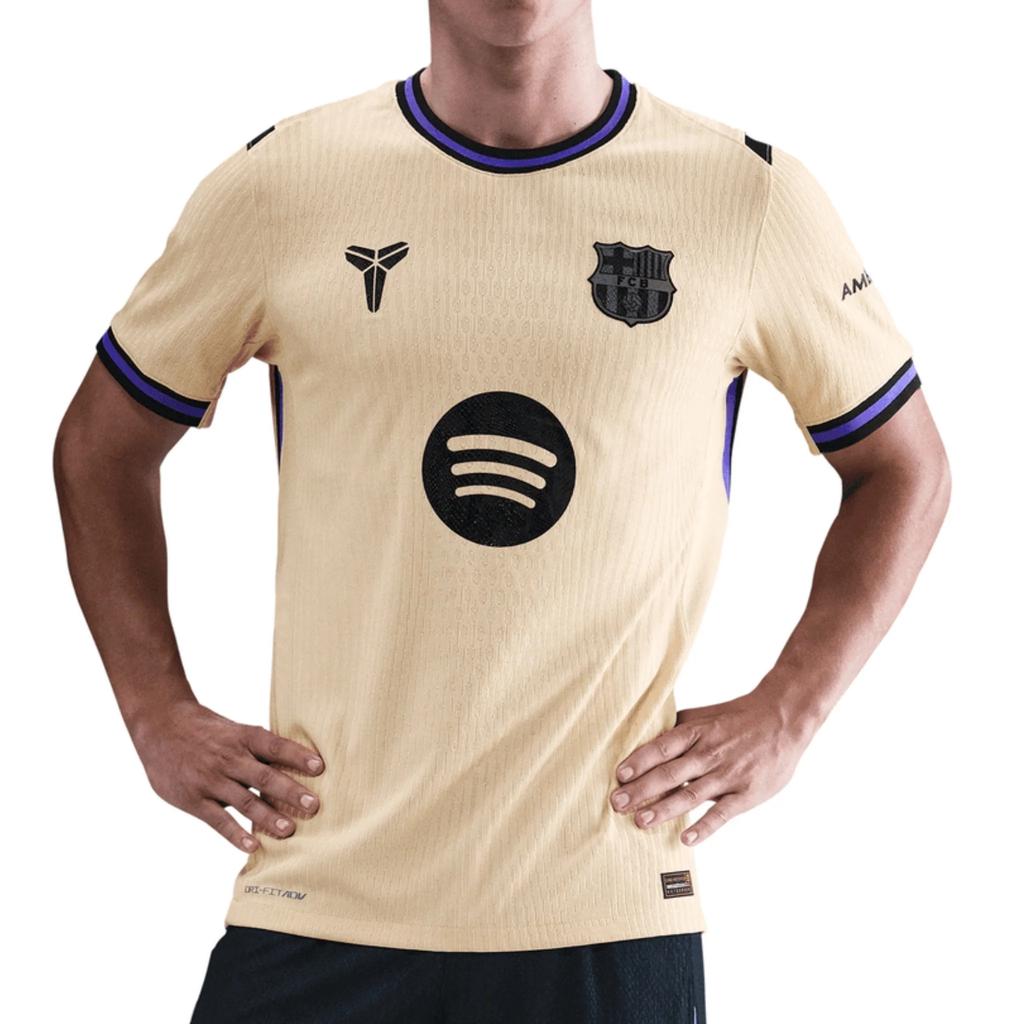 Nike X Kobe F.C. Barcelona 2025/26 Match Away Jersey Team Gold/Team Gold/Persian Violet/Black Unisex Tops Yellow HJ4554-784