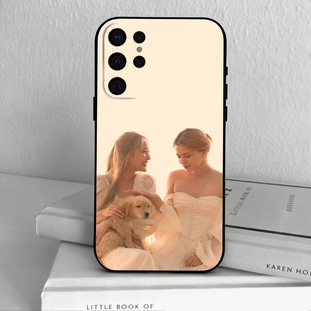 Pink Theory F-Freen B-Becky Phone Case For Samsung S25,24,23,22,30,21,10,9,Ultra,Plus,Lite,FE,4,5 G Soft Black Case