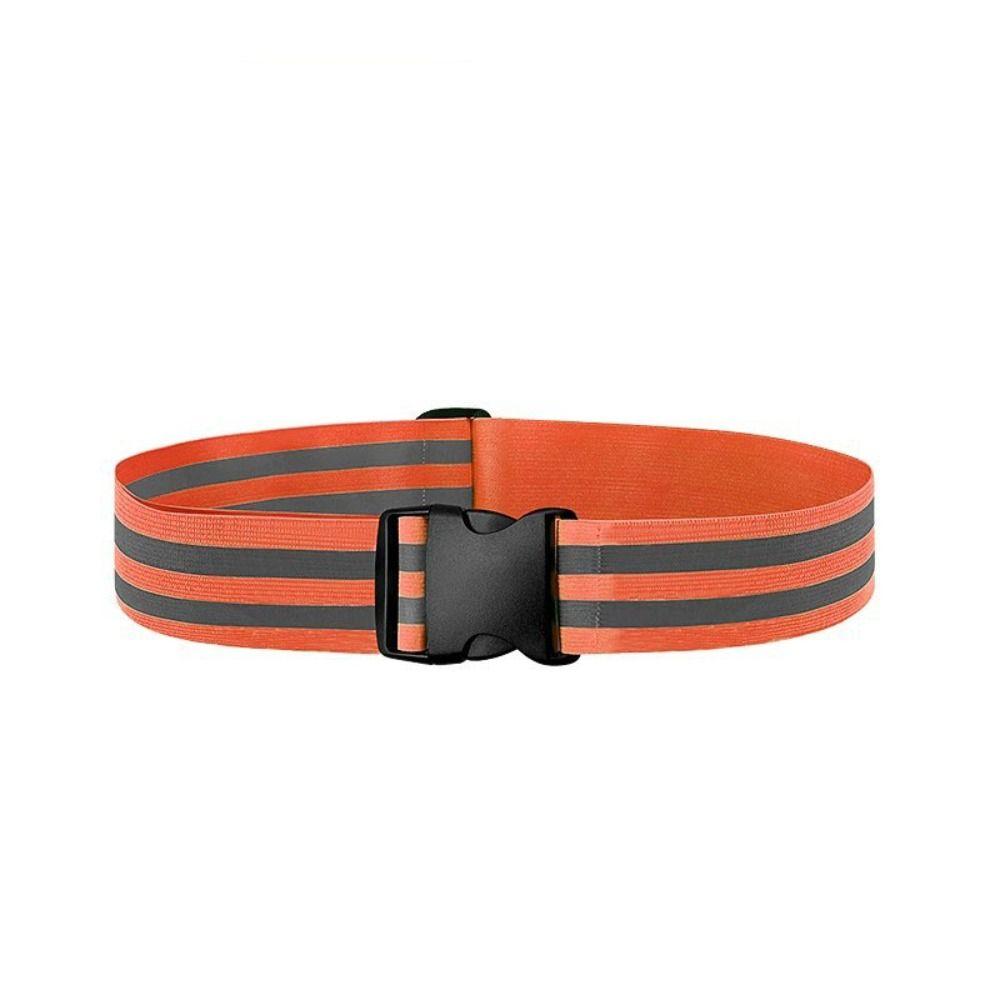 Waist Adjustable Reflective Waistband Belts 5*1*1cm Elastic Sport Safety Belts 8 Colors Running Cycling Waistband