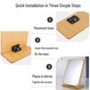 SPACEXPERT Wooden Foldable Desktop Makeup Mirror