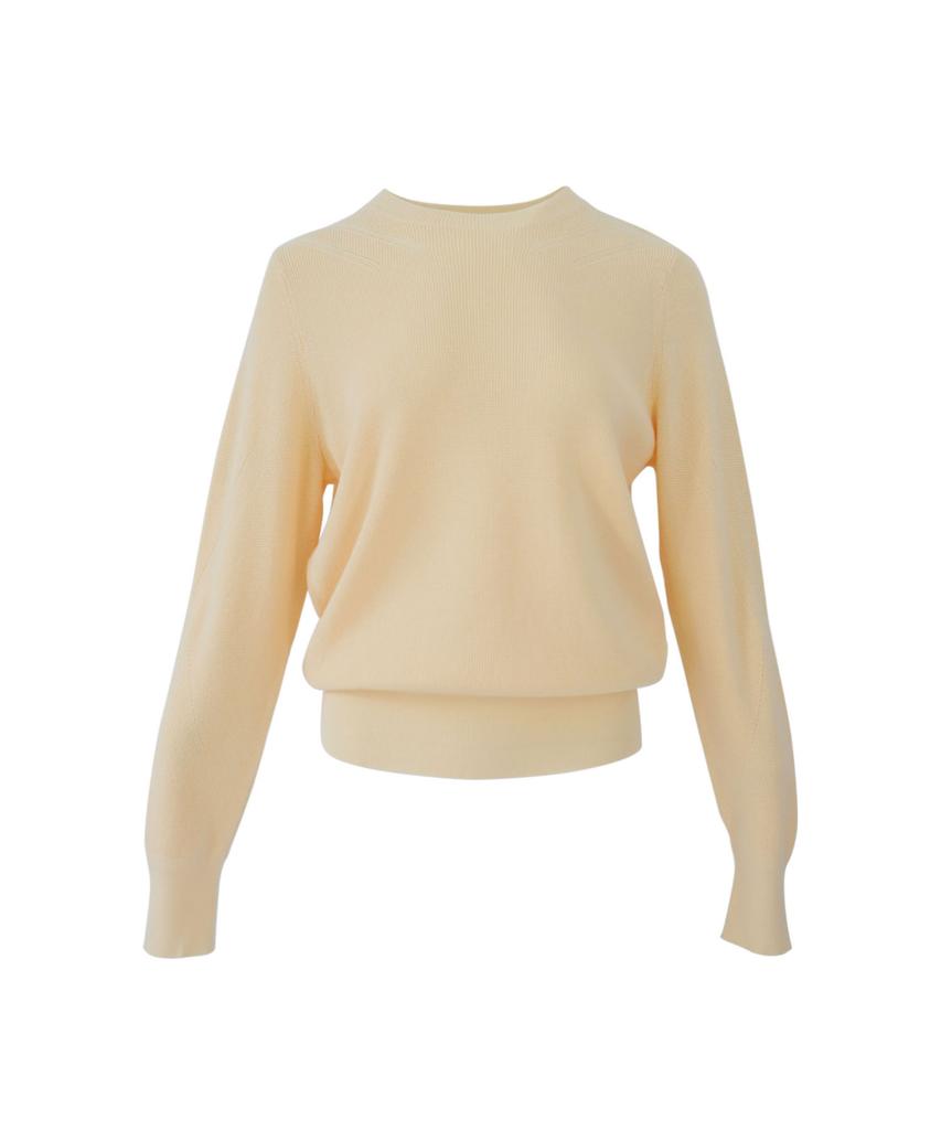 Baseukala Round Neck Long Sleeve Waffle Knitwear (4Colors)