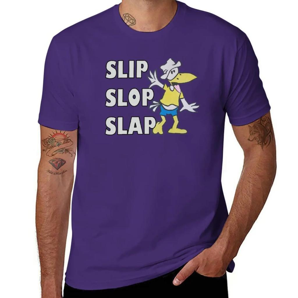 Slip, Slop, Slap T-Shirt blanks anime clothes boys animal print tshirts for