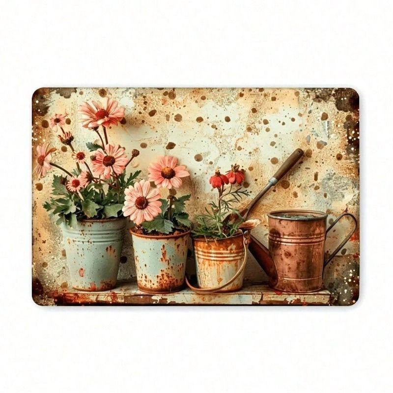 Vintage Metalen Blik Wandposter Bord 20x30cm