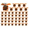 Transparent Cookie Bags with Drawstrings 48 Pcs Halloween Candy Bags, Kids Trick or Treat Goodie Cute Rabbit Convenient Drawstring for Sweets