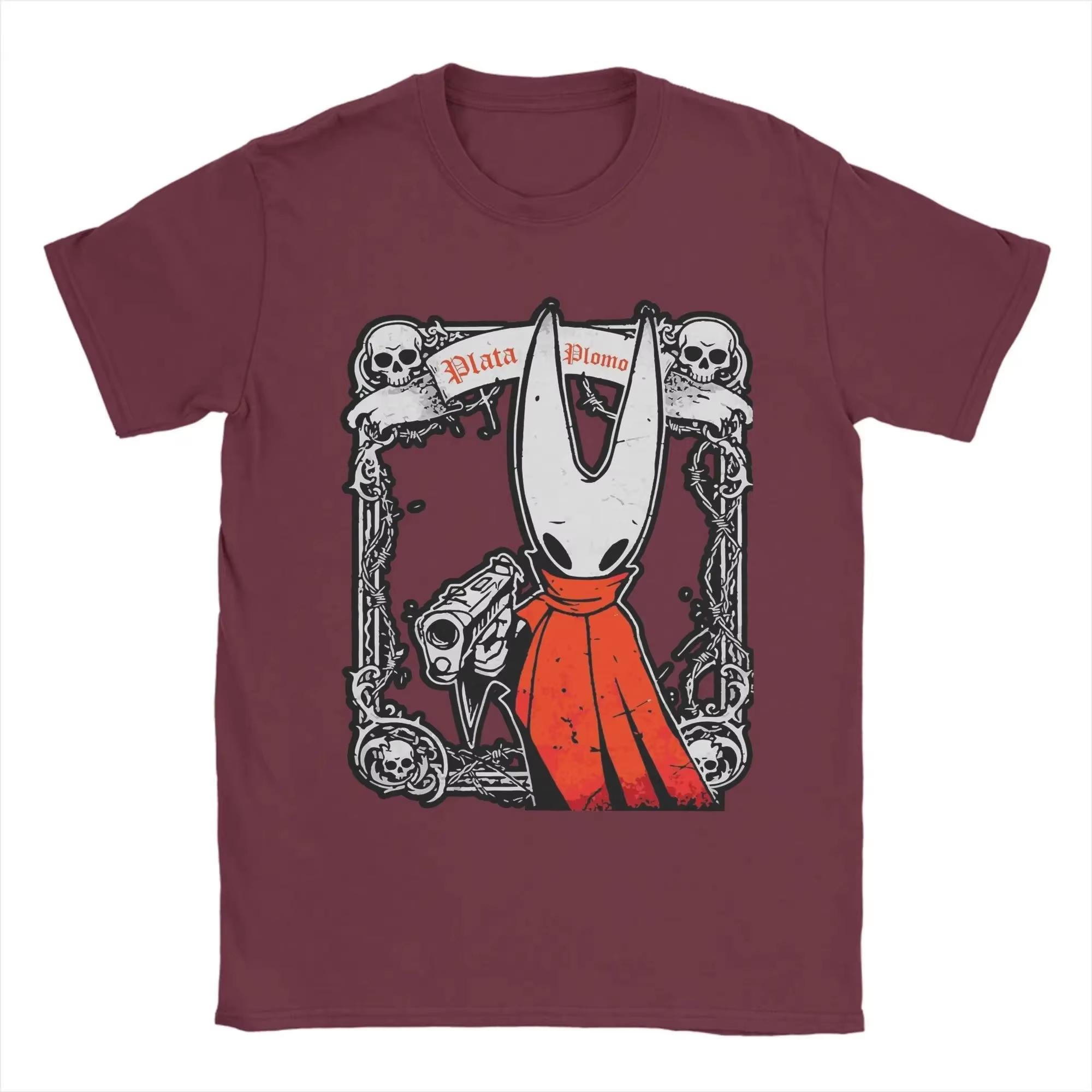 

2026Unisexs Silver Hornet or Lead Silksong Hollow Knight T Shirt Cotton Clothing Vintage Tee Shirt Birthday Present TShirt 4XL
