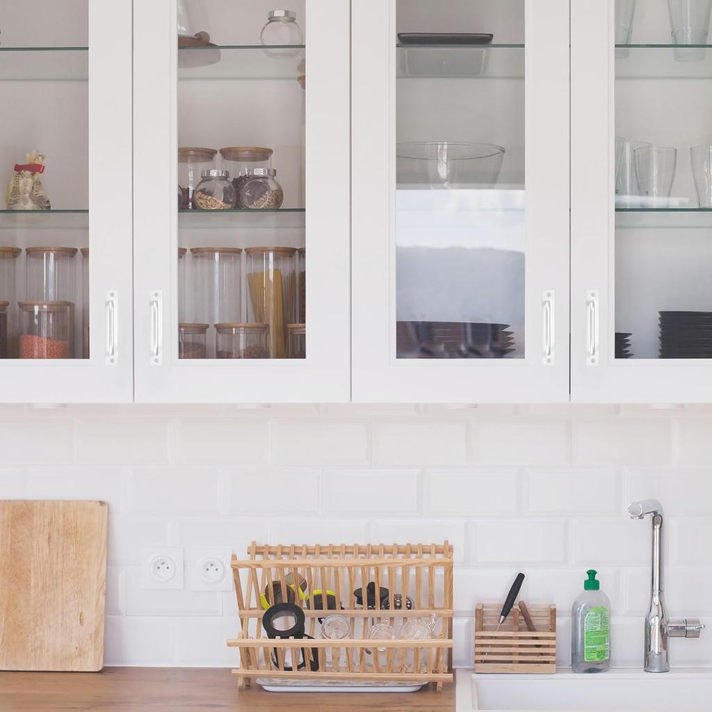 2pcs Sliding Barn Door Handle, Aluminium Alloy Cabinet Door Handle Hardware for Wardrobe Cupboard Closet Garage Shed with Screws