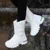 Women's Boots Anti-slip Waterproof Winter Snow Boots Outdoor Thick Bottom Winter Shoes Thick Plush Medium Boots Platform Boots