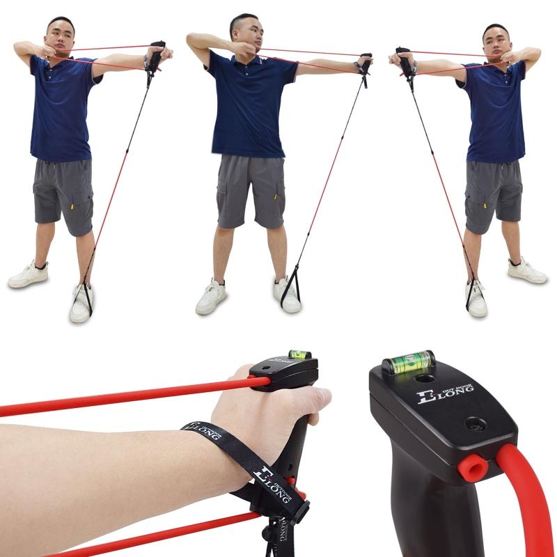 Recurve Bow Resistance Band Exerciser Training Device for Beginners Shooting
