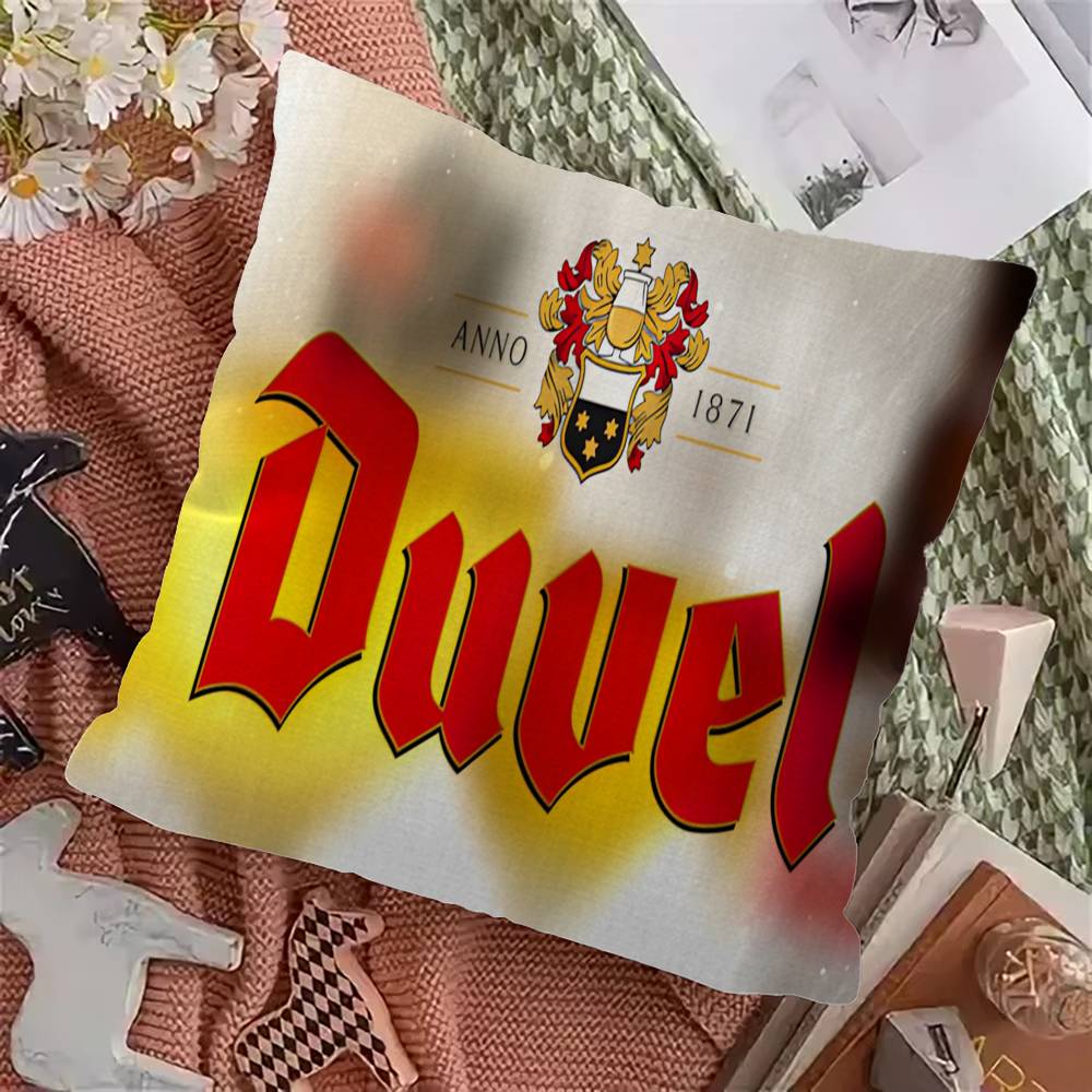 Duvel Bier Kissenbezug Polyester Sofakissen Dekorative Wurfkissen Heimdekoration Kissenhülle