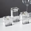 Modern Crystal Candle Holders Glass Candlestick Ornaments Creative Butter Lamp Holder  Indoor