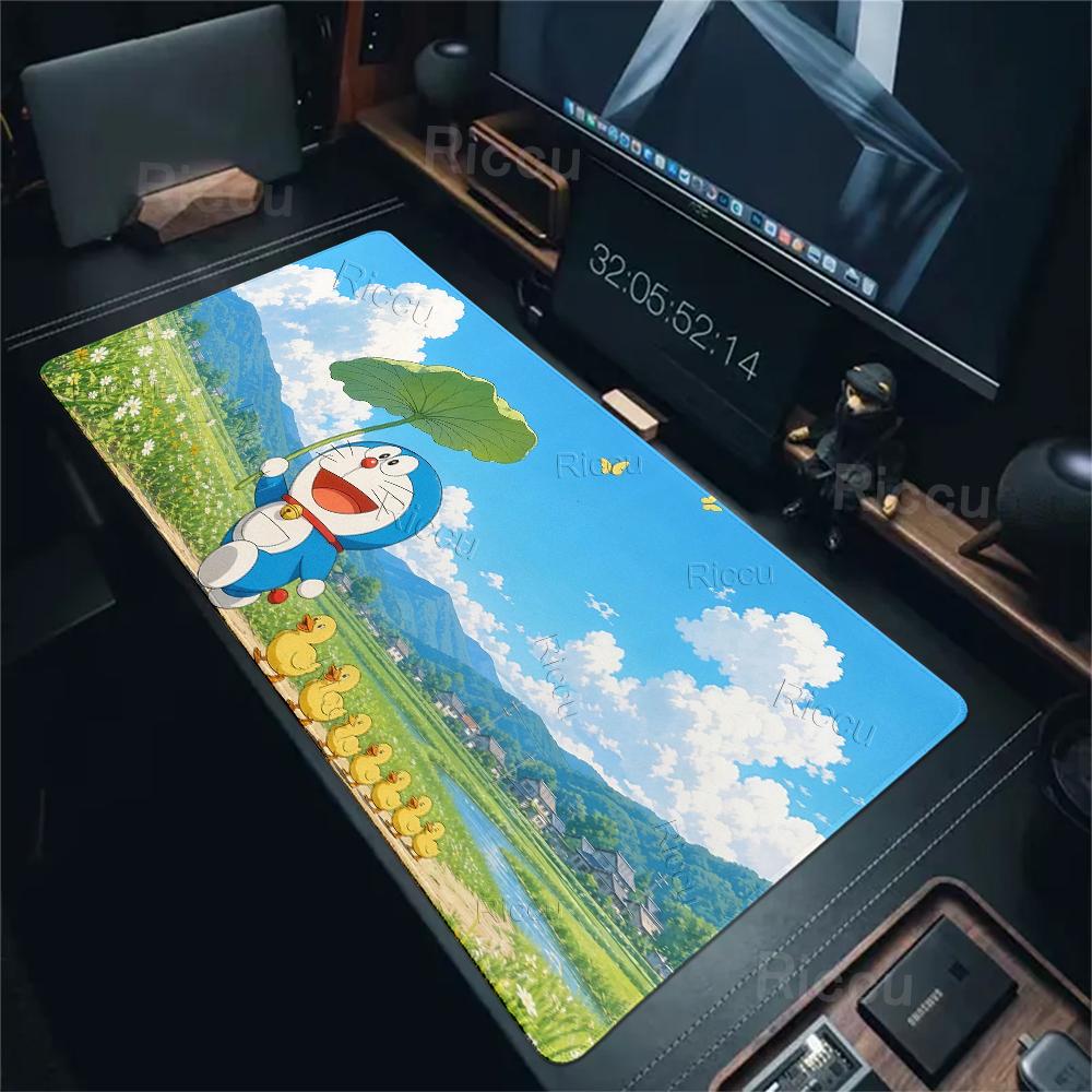 Large Anime Mouse Pads Kawaii D-doraemon Pattern Anti-slip Desk Mats Gaming Accessories Laptop Office Accessories Rubber Carpets