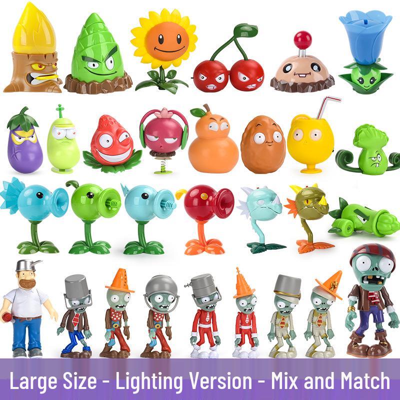 Plants Vs. Zombies Toy Set: Bewitching Mushroom, Fish Hook, Grassland Mine, Flaming Tree, Poison Pea