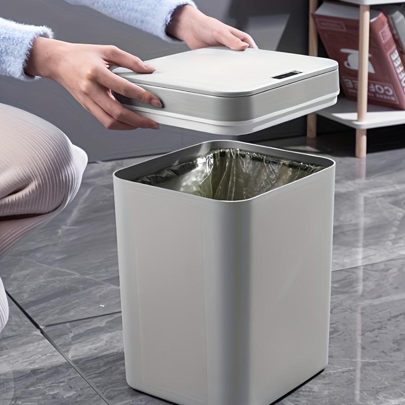 Smart Motion Sensor Trash Cans, Touchless Automatic Garbage Bins with Odor-Sealing Lids, Trash Can for Home and Office