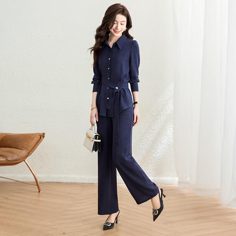 Kebell Elegant Shirt Collar Suit Set