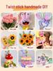 Pipe Cleaner Bouquet Kit: DIY Children's Weaving Material for Handmade Chenille Christmas Tree