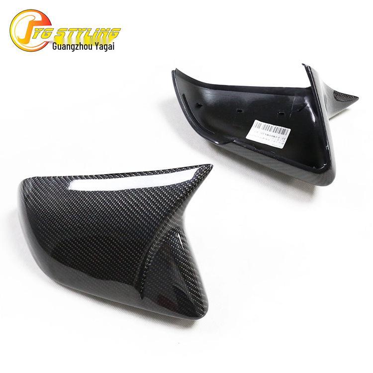Carbon Fiber Rearview Mirror Cover with Lights for Ford Mustang 15 US Spec