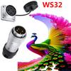 WEIPU WS32 TD+Z IP65 Industrial Waterproof Aviation Connector Power Signal Adapter 4 6 8 10 11 12 13 19 Pin Panel Mount Socket
