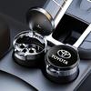 AOL1 Car Interior Sticker Automotive LED Ashtray Garbage Storage Cup For Toyota Hilux Crown TRD Chr Corolla Camry Rav4 Yaris