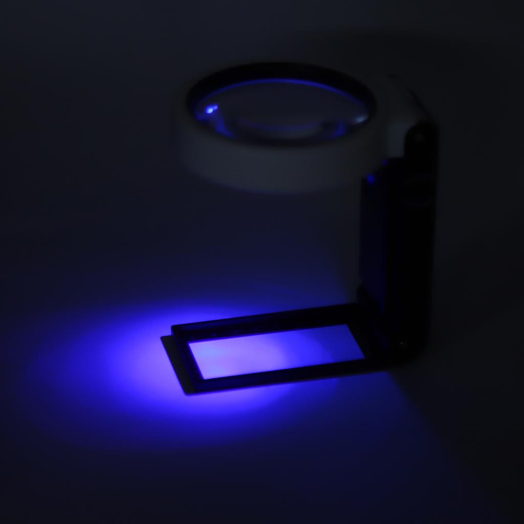 TH‑7018A Multifunctional Magnifier with LED Light Handheld Foldable Magnifying Glass for Home
