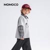 MOMOCO Boys' Trendy Faux Layered Sweatshirt