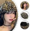 Skull Hat 2000s Girls Stylish Headwear Painter Hat Show Small Face Painter Hat Leopards Print Hat