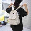 Schoolbag Japanese ins solid color backpack men's and women's large-capacity schoolbag simple and lightweight waterproof versatile casual backpack
