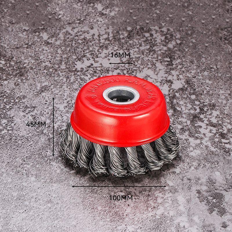 Twisted Steel Wire Wheel M14 Brush Strong Paint Remove Rotary Twist Knot Deburring 75mm/100mm/150mm For Metal Angle Grinder