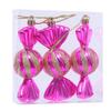 Electroplated Plastic Christmas Tree Candy Ornaments